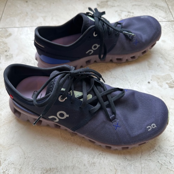 ON Women's Cloud X3 Sneaker Running Shoes, Midnight/Heron, Size 8.5 US - Picture 1 of 7